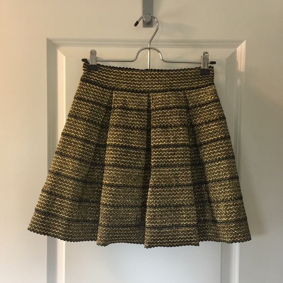 Ginger G Dresses & Skirts - Black and gold skirt with zipper closure